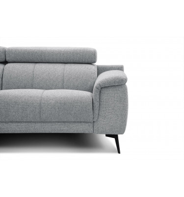 Ecksofa 5-Sitzer links Fiero | Mit verstellbaren Kopfstützen | Wozimo