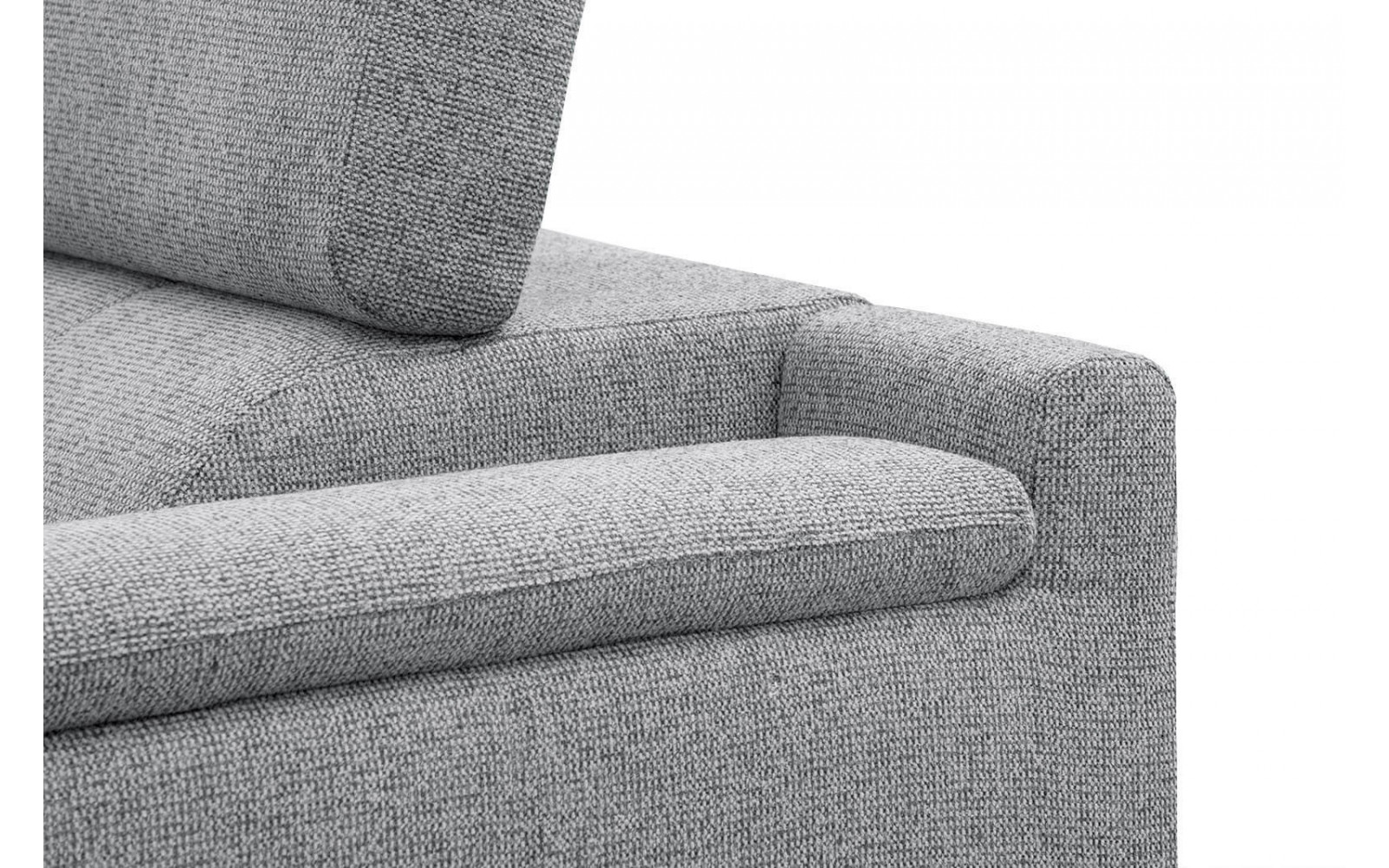 Ecksofa 5-Sitzer links Fiero | Mit verstellbaren Kopfstützen | Wozimo