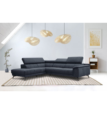 Ecksofa 5-Sitzer links Fiero | Mit verstellbaren Kopfstützen | Wozimo