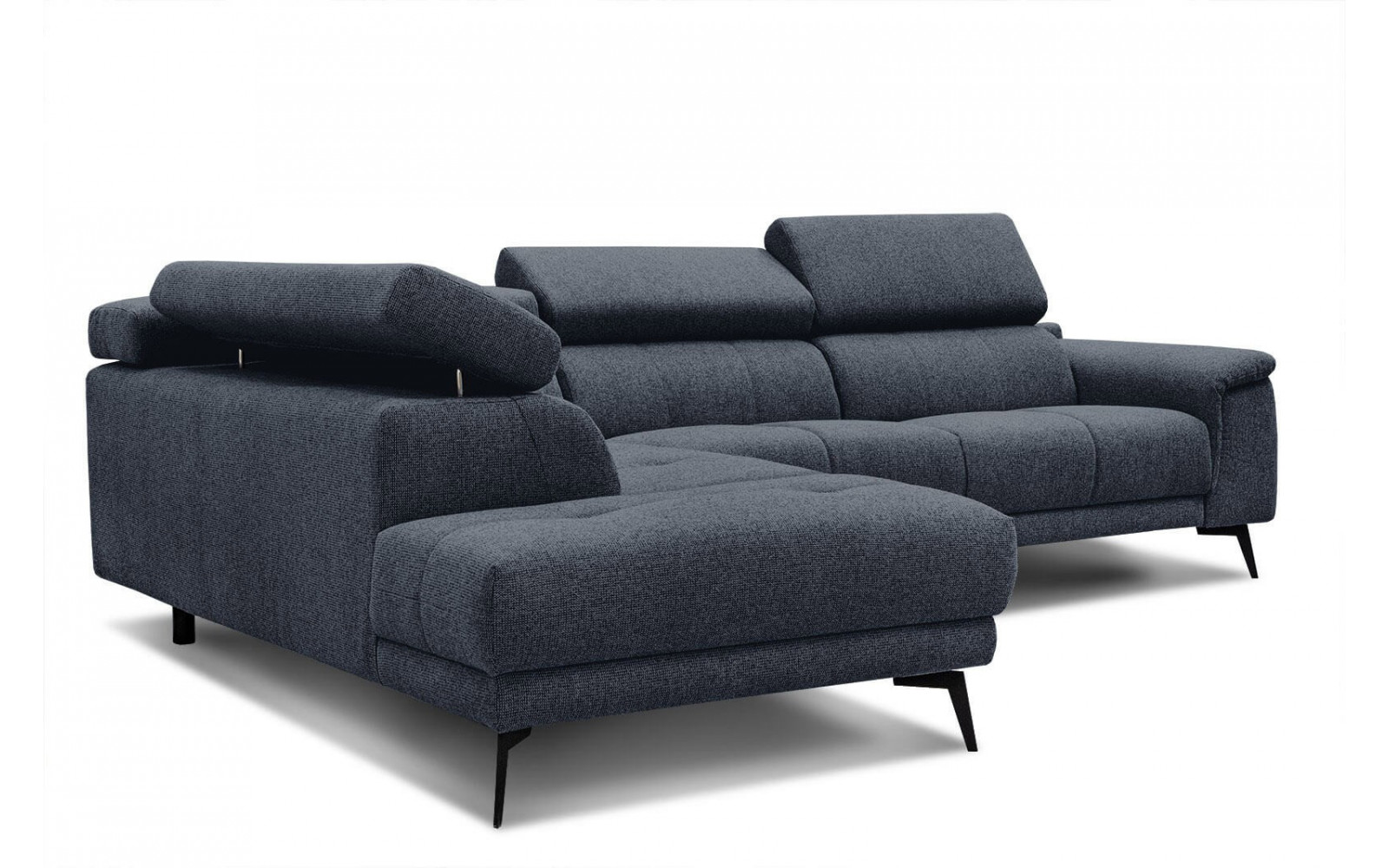 Ecksofa 5-Sitzer links Fiero | Mit verstellbaren Kopfstützen | Wozimo