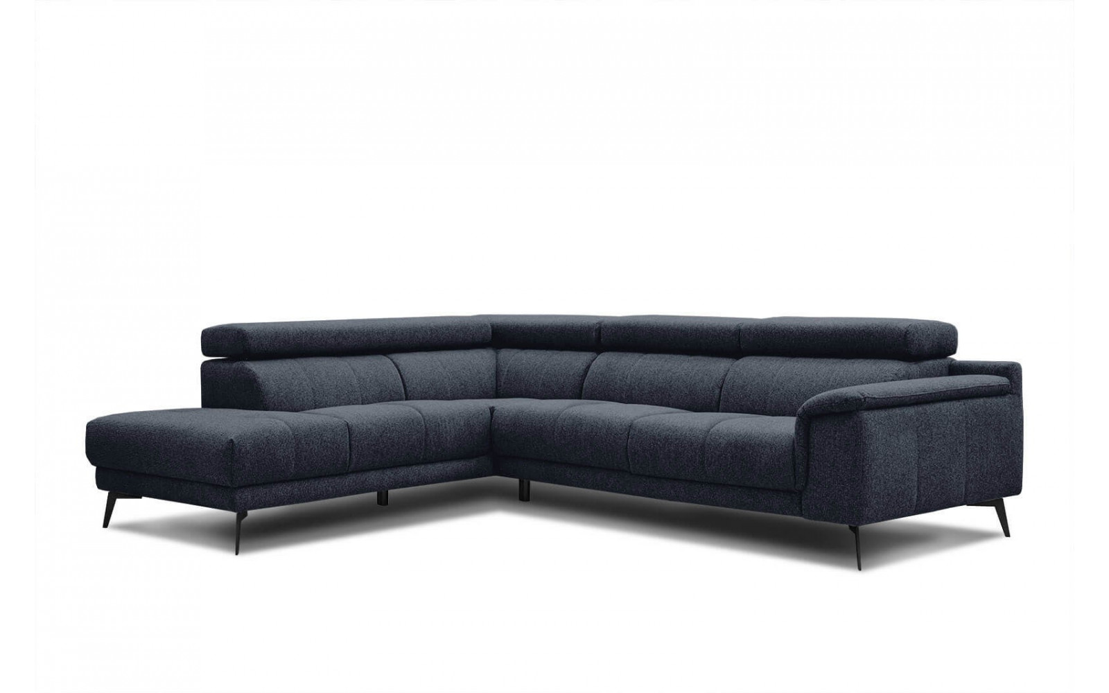 Ecksofa 5-Sitzer links Fiero | Mit verstellbaren Kopfstützen | Wozimo