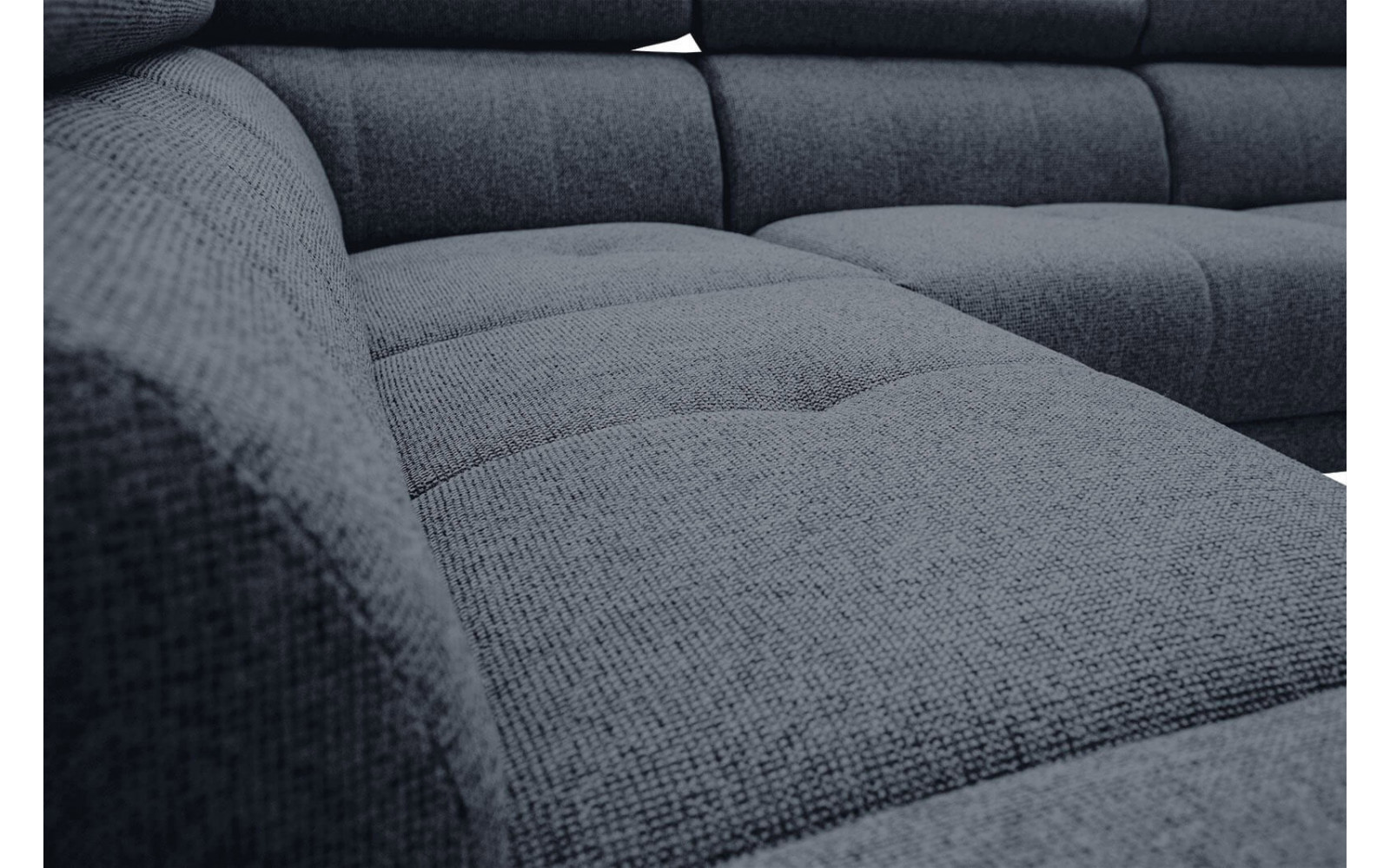 Ecksofa 5-Sitzer links Fiero | Mit verstellbaren Kopfstützen | Wozimo