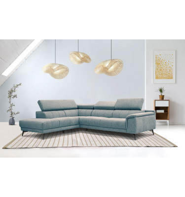 Ecksofa 5-Sitzer links Fiero | Mit verstellbaren Kopfstützen | Wozimo