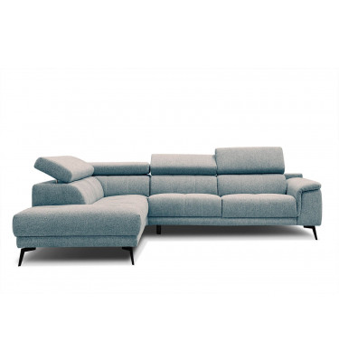 Ecksofa 5-Sitzer links Fiero | Mit verstellbaren Kopfstützen | Wozimo