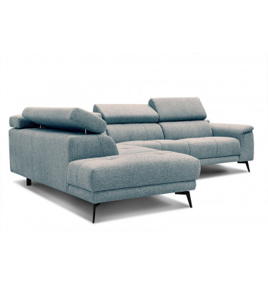 Ecksofa 5-Sitzer links Fiero | Mit verstellbaren Kopfstützen | Wozimo
