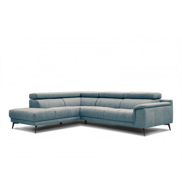 Ecksofa 5-Sitzer links Fiero | Mit verstellbaren Kopfstützen | Wozimo