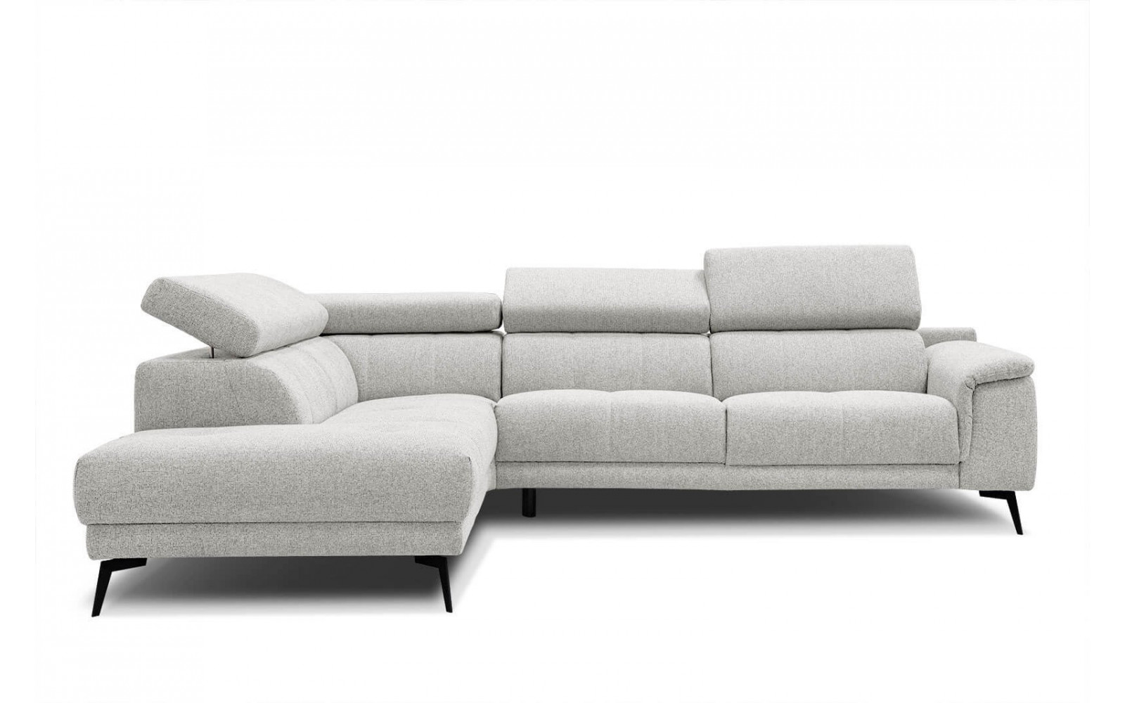 Ecksofa 5-Sitzer links Fiero | Mit verstellbaren Kopfstützen | Wozimo