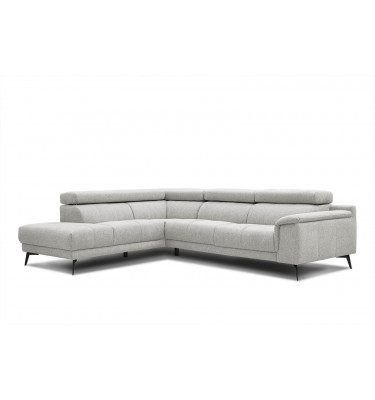 Ecksofa 5-Sitzer links Fiero | Mit verstellbaren Kopfstützen | Wozimo