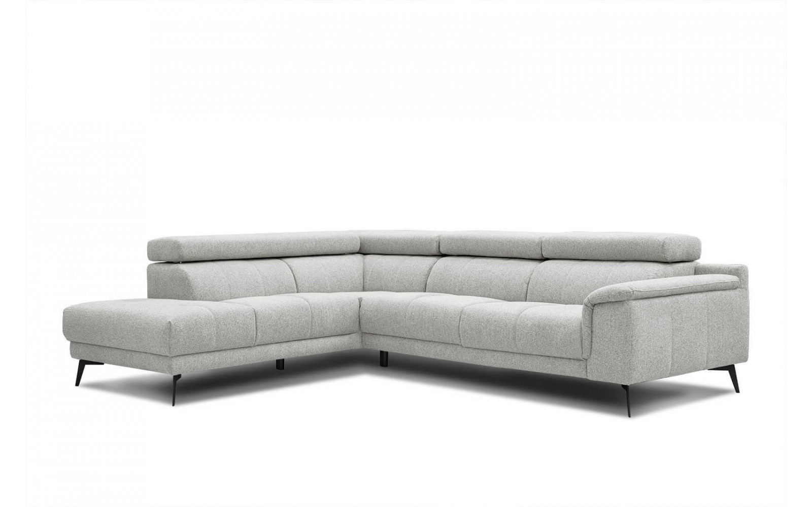 Ecksofa 5-Sitzer links Fiero | Mit verstellbaren Kopfstützen | Wozimo