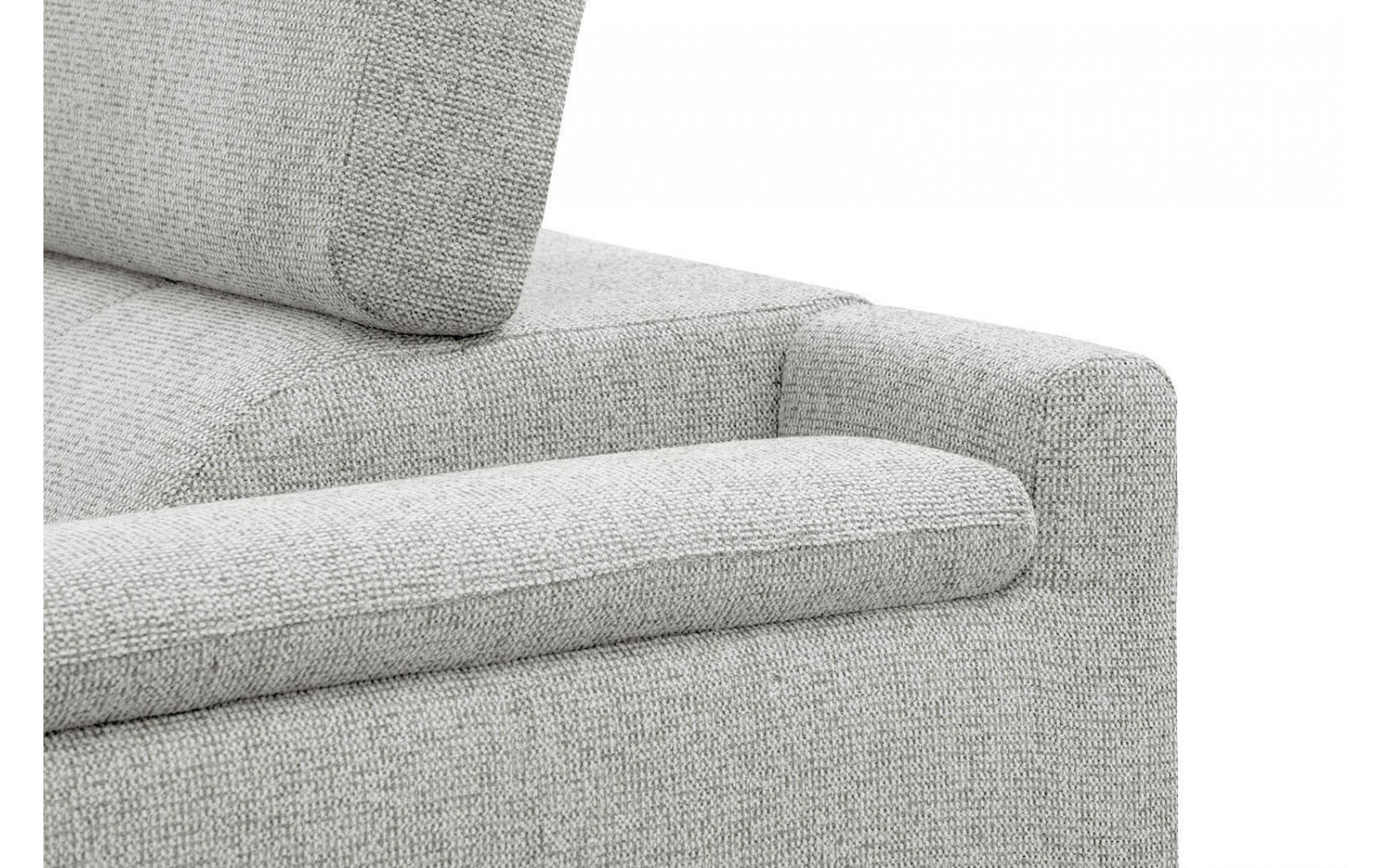 Ecksofa 5-Sitzer links Fiero | Mit verstellbaren Kopfstützen | Wozimo