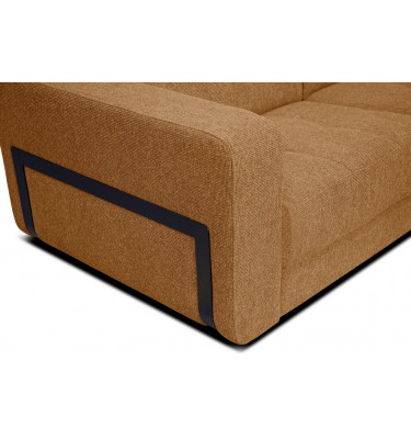 Ecksofa 5-Sitzer rechts Bergo | Mit verstellbaren Kopfstützen | Wozimo