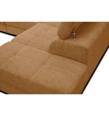 Ecksofa 5-Sitzer rechts Bergo | Mit verstellbaren Kopfstützen | Wozimo