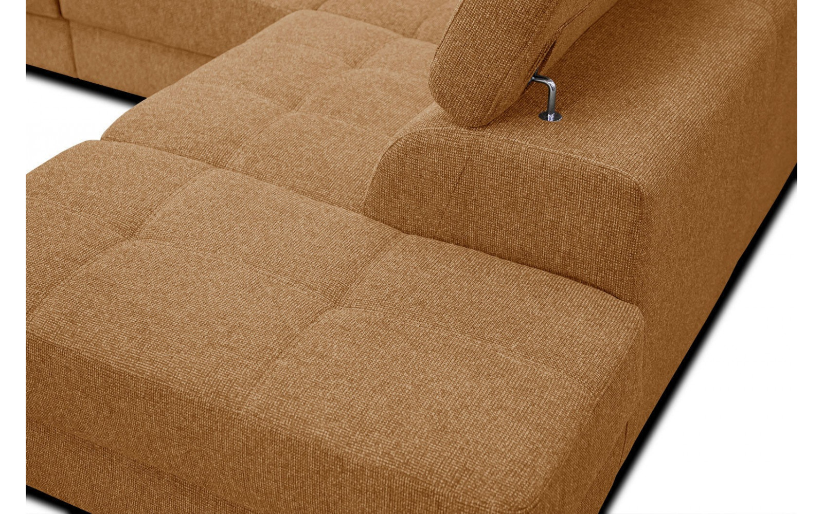 Ecksofa 5-Sitzer rechts Bergo | Mit verstellbaren Kopfstützen | Wozimo