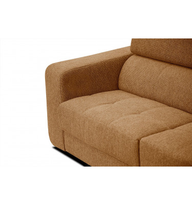 Ecksofa 5-Sitzer rechts Bergo | Mit verstellbaren Kopfstützen | Wozimo