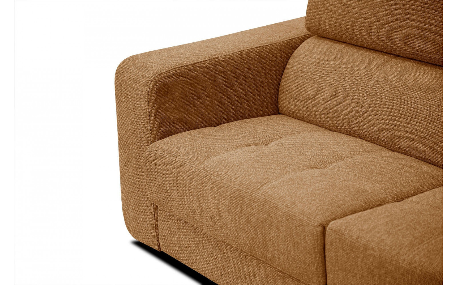 Ecksofa 5-Sitzer rechts Bergo | Mit verstellbaren Kopfstützen | Wozimo