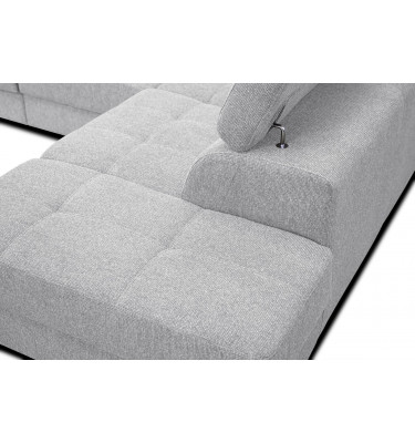 Ecksofa 5-Sitzer rechts Bergo | Mit verstellbaren Kopfstützen | Wozimo