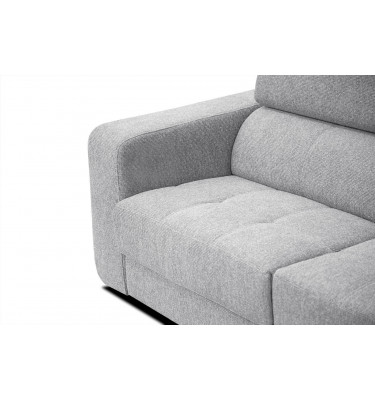 Ecksofa 5-Sitzer rechts Bergo | Mit verstellbaren Kopfstützen | Wozimo