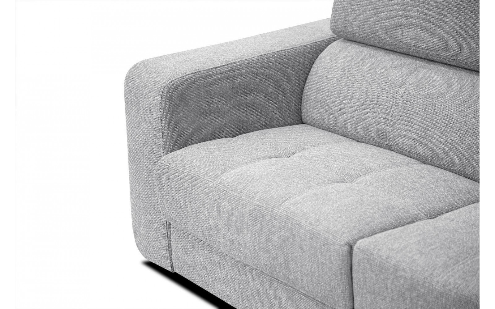 Ecksofa 5-Sitzer rechts Bergo | Mit verstellbaren Kopfstützen | Wozimo