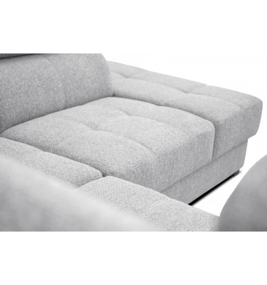 Ecksofa 5-Sitzer rechts Bergo | Mit verstellbaren Kopfstützen | Wozimo