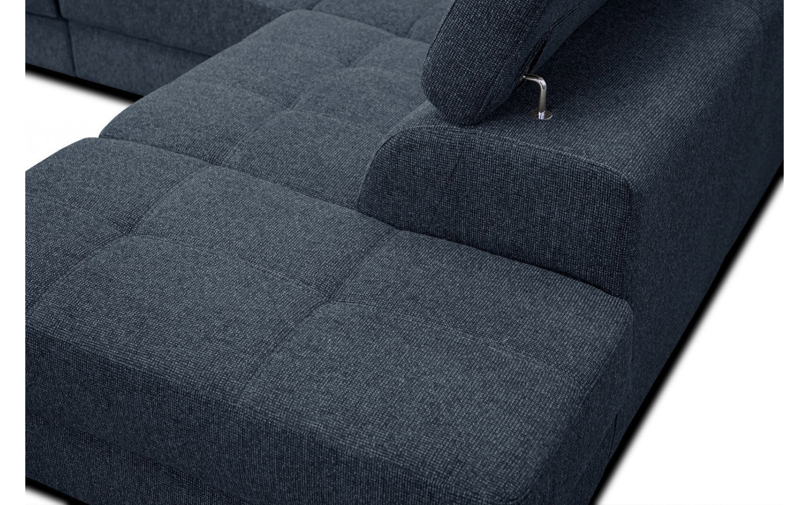 Ecksofa 5-Sitzer rechts Bergo | Mit verstellbaren Kopfstützen | Wozimo