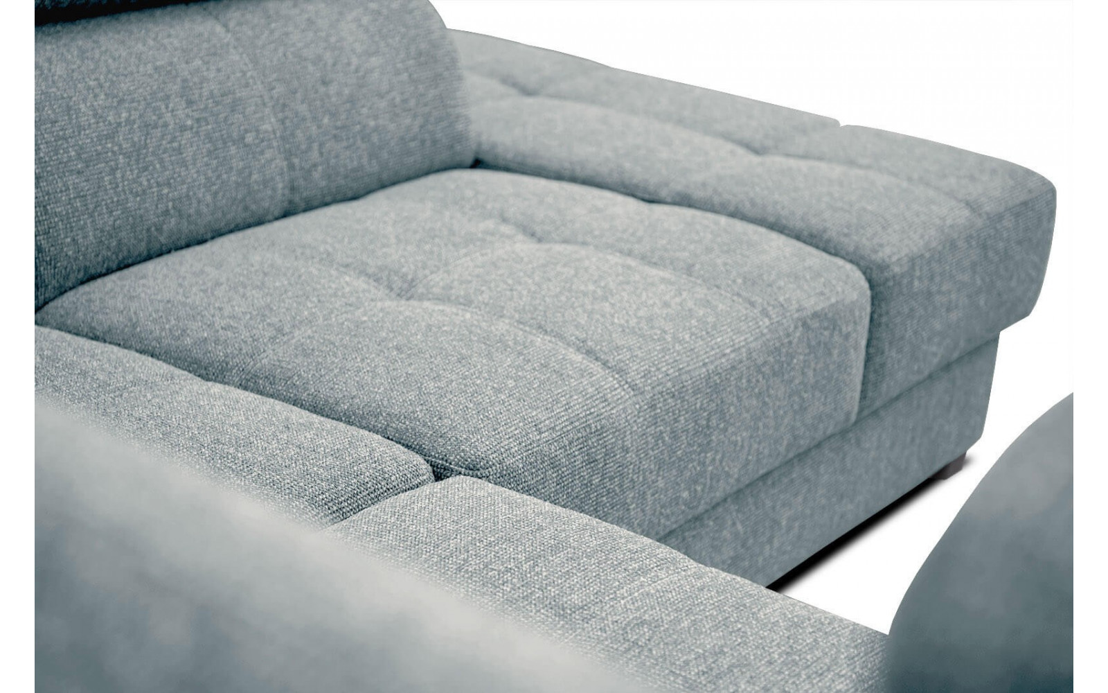 Ecksofa 5-Sitzer rechts Bergo | Mit verstellbaren Kopfstützen | Wozimo