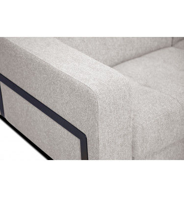 Ecksofa 5-Sitzer rechts Bergo | Mit verstellbaren Kopfstützen | Wozimo