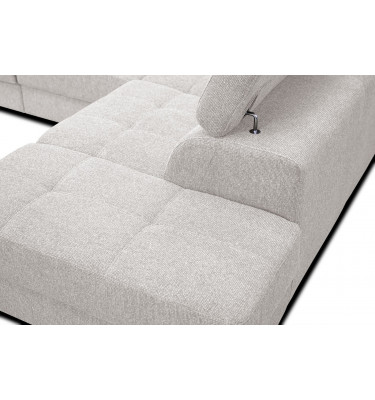 Ecksofa 5-Sitzer rechts Bergo | Mit verstellbaren Kopfstützen | Wozimo