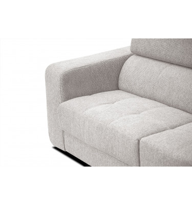 Ecksofa 5-Sitzer rechts Bergo | Mit verstellbaren Kopfstützen | Wozimo