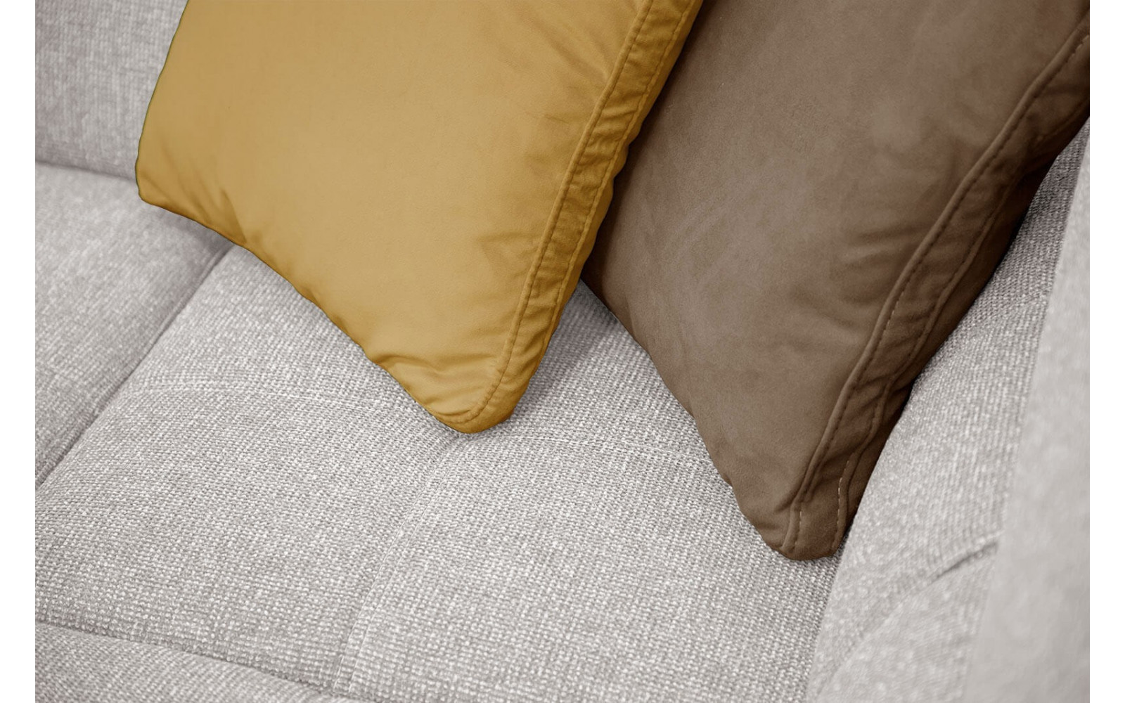 Ecksofa 5-Sitzer rechts Bergo | Mit verstellbaren Kopfstützen | Wozimo