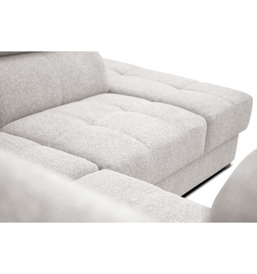 Ecksofa 5-Sitzer rechts Bergo | Mit verstellbaren Kopfstützen | Wozimo