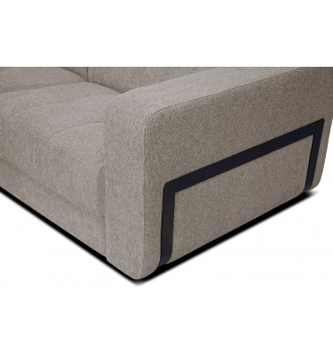 Ecksofa 5-Sitzer links Bergo | Mit verstellbaren Kopfstützen | Wozimo