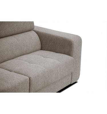 Ecksofa 5-Sitzer links Bergo | Mit verstellbaren Kopfstützen | Wozimo