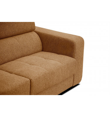 Ecksofa 5-Sitzer links Bergo | Mit verstellbaren Kopfstützen | Wozimo