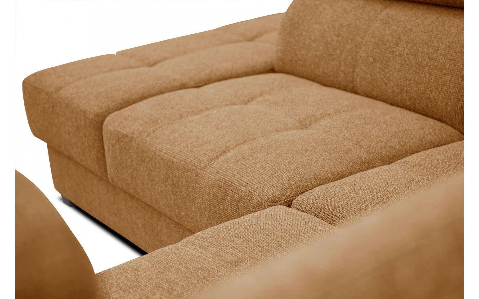 Ecksofa 5-Sitzer links Bergo | Mit verstellbaren Kopfstützen | Wozimo