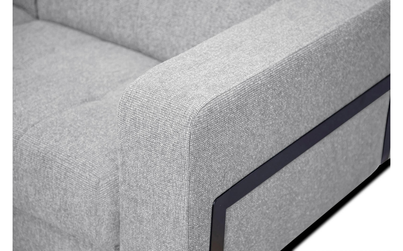 Ecksofa 5-Sitzer links Bergo | Mit verstellbaren Kopfstützen | Wozimo