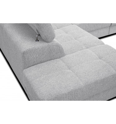 Ecksofa 5-Sitzer links Bergo | Mit verstellbaren Kopfstützen | Wozimo