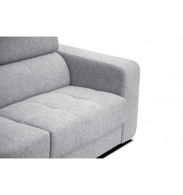 Ecksofa 5-Sitzer links Bergo | Mit verstellbaren Kopfstützen | Wozimo