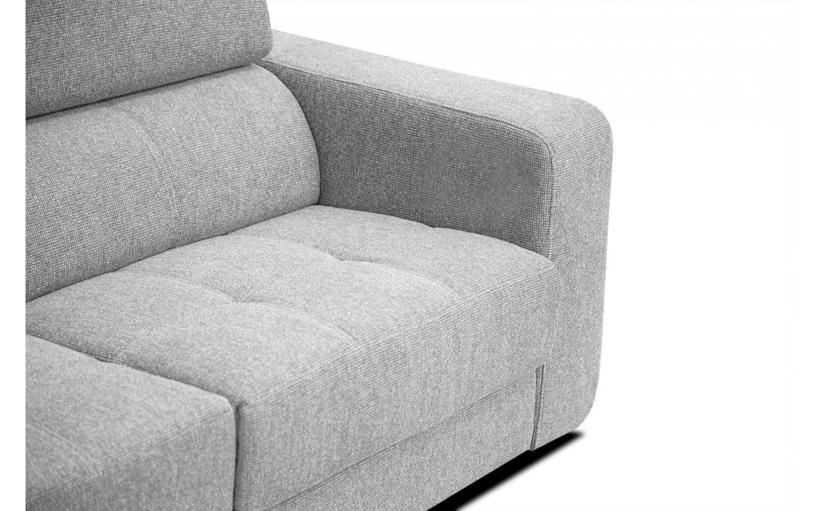 Ecksofa 5-Sitzer links Bergo | Mit verstellbaren Kopfstützen | Wozimo