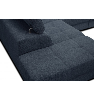 Ecksofa 5-Sitzer links Bergo | Mit verstellbaren Kopfstützen | Wozimo