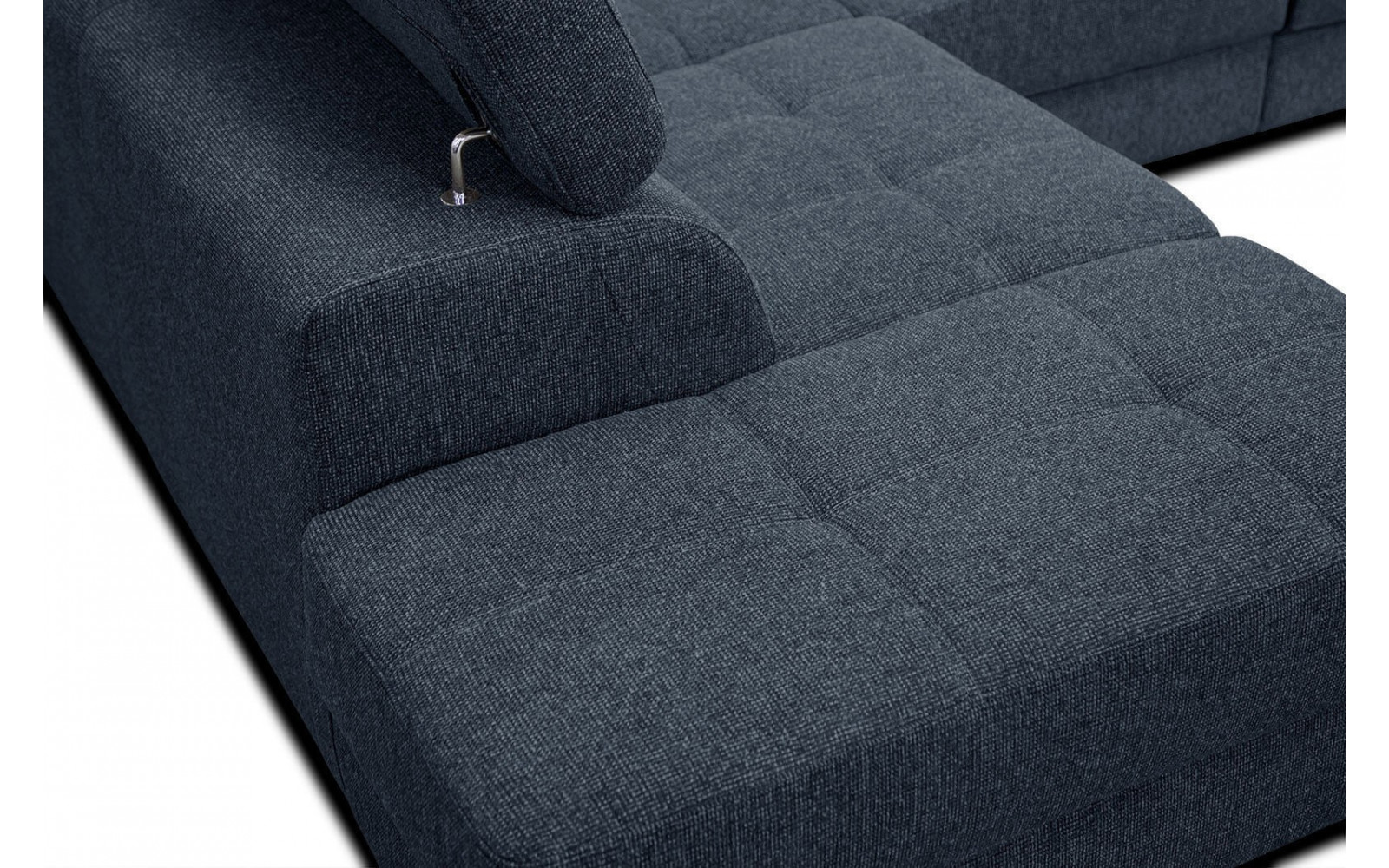 Ecksofa 5-Sitzer links Bergo | Mit verstellbaren Kopfstützen | Wozimo