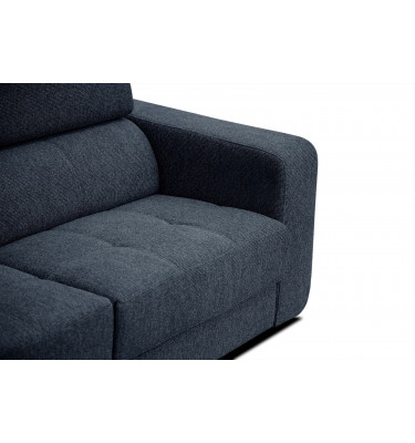 Ecksofa 5-Sitzer links Bergo | Mit verstellbaren Kopfstützen | Wozimo