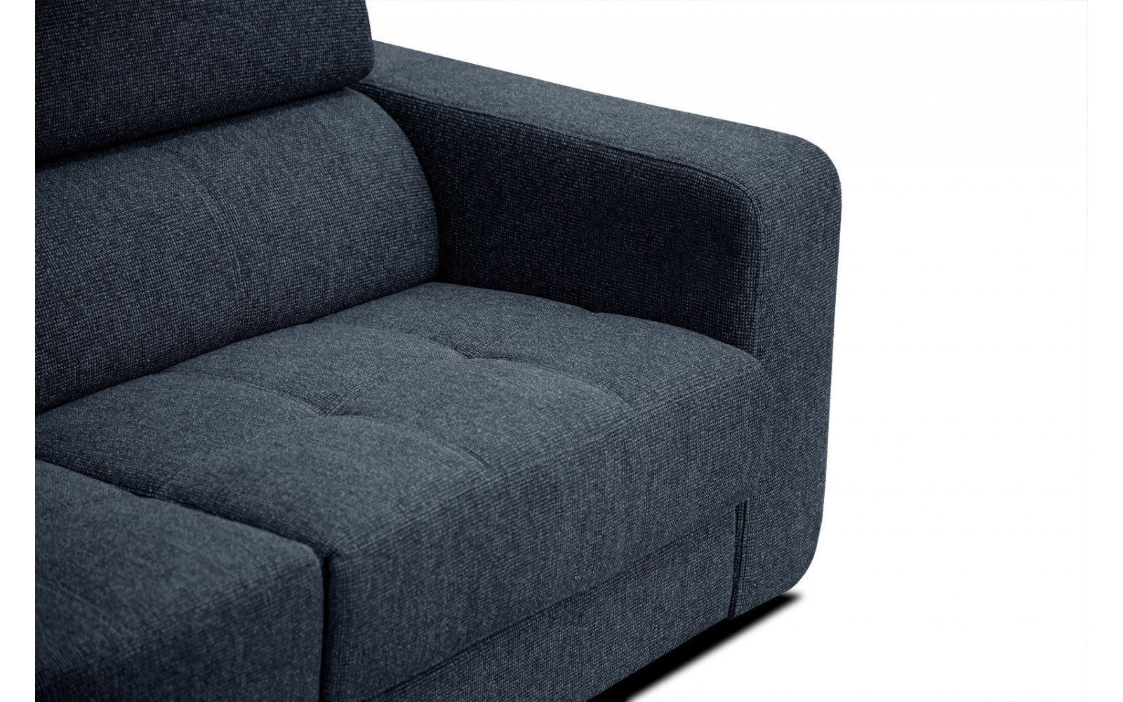 Ecksofa 5-Sitzer links Bergo | Mit verstellbaren Kopfstützen | Wozimo