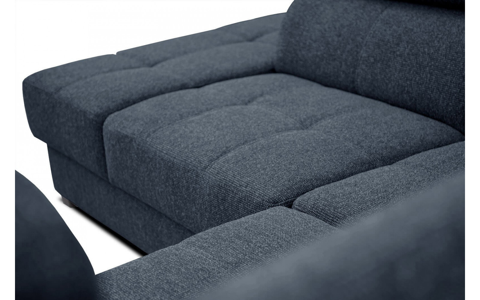 Ecksofa 5-Sitzer links Bergo | Mit verstellbaren Kopfstützen | Wozimo