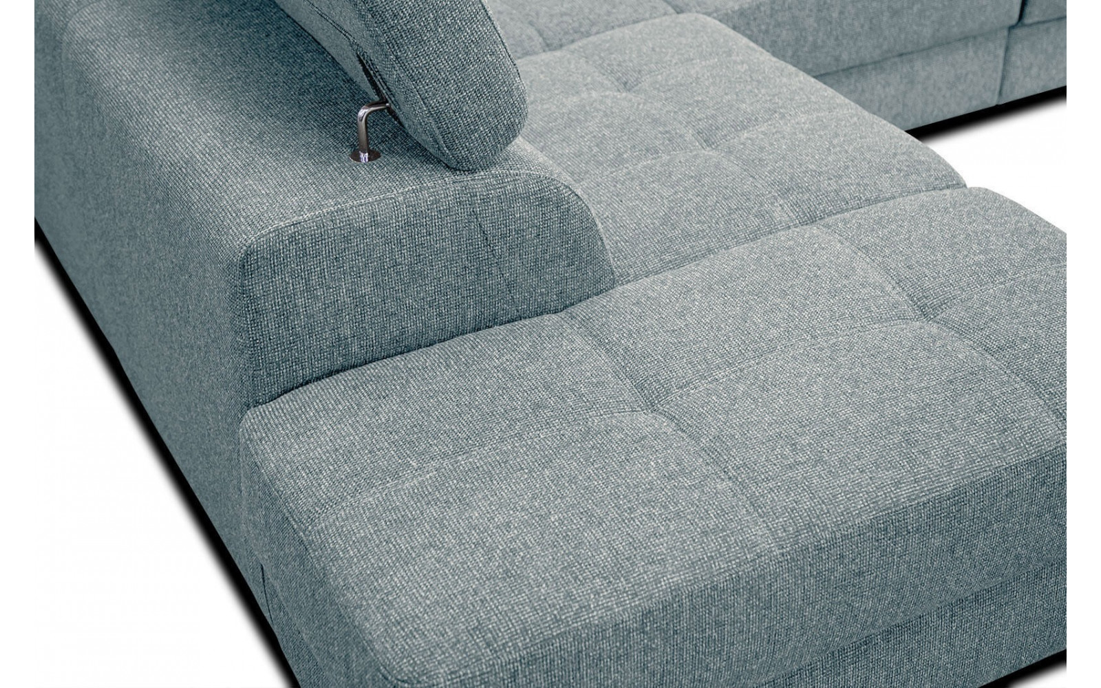 Ecksofa 5-Sitzer links Bergo | Mit verstellbaren Kopfstützen | Wozimo