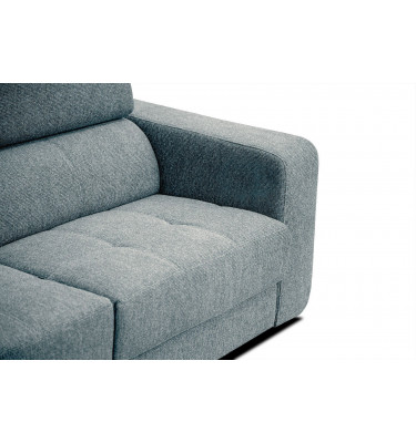 Ecksofa 5-Sitzer links Bergo | Mit verstellbaren Kopfstützen | Wozimo