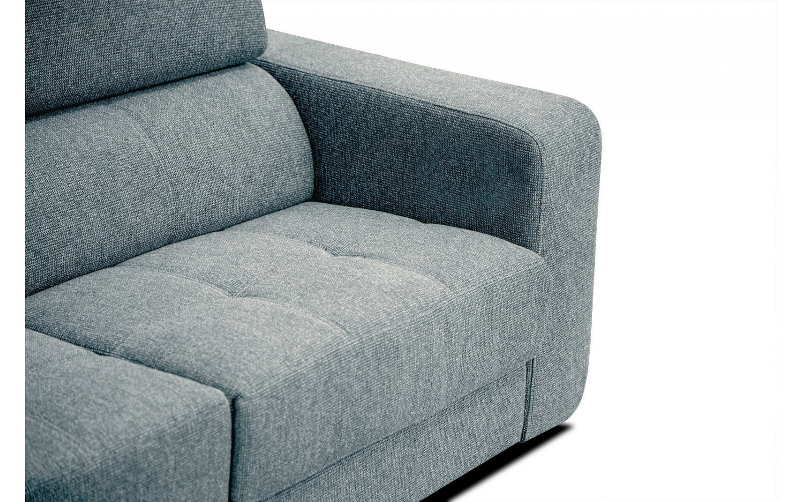 Ecksofa 5-Sitzer links Bergo | Mit verstellbaren Kopfstützen | Wozimo