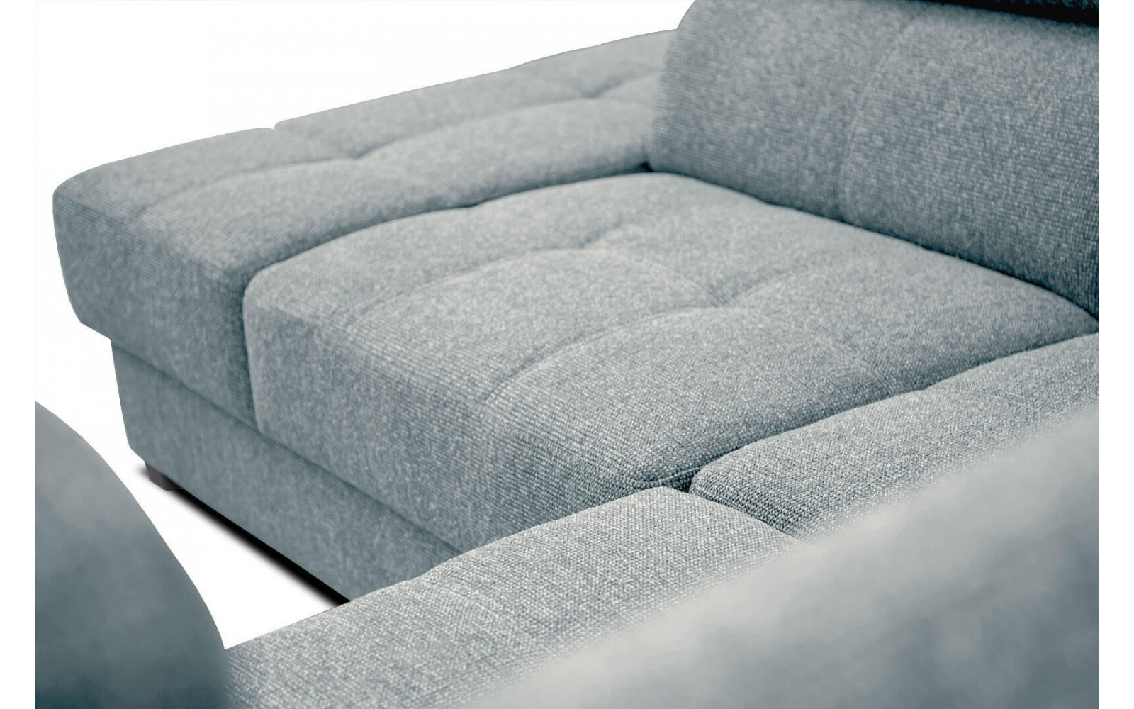 Ecksofa 5-Sitzer links Bergo | Mit verstellbaren Kopfstützen | Wozimo