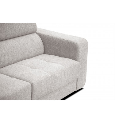 Ecksofa 5-Sitzer links Bergo | Mit verstellbaren Kopfstützen | Wozimo