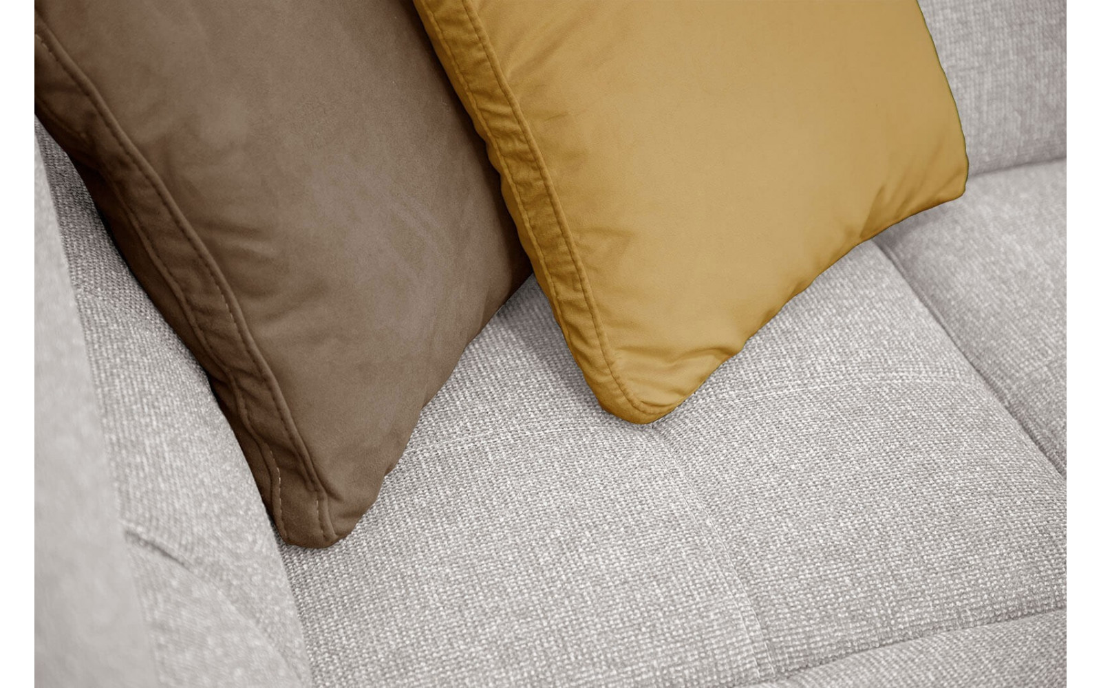 Ecksofa 5-Sitzer links Bergo | Mit verstellbaren Kopfstützen | Wozimo