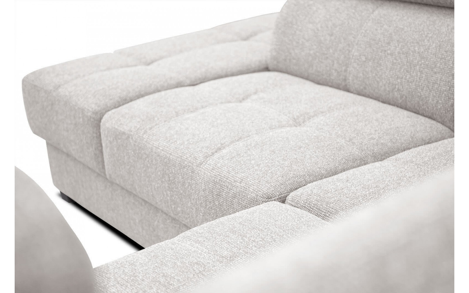 Ecksofa 5-Sitzer links Bergo | Mit verstellbaren Kopfstützen | Wozimo